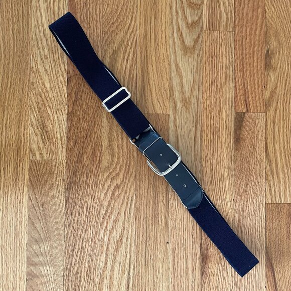Navy Blue Adjustable Waist Baseball Belt Youth Kids - Picture 2 of 10